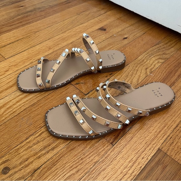 NWOT A New Day Embellished Strappy Sandals - Picture 1 of 3
